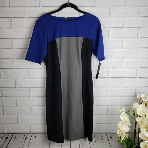 Tahari Colorblock dress size 2 - Picture 3 of 5